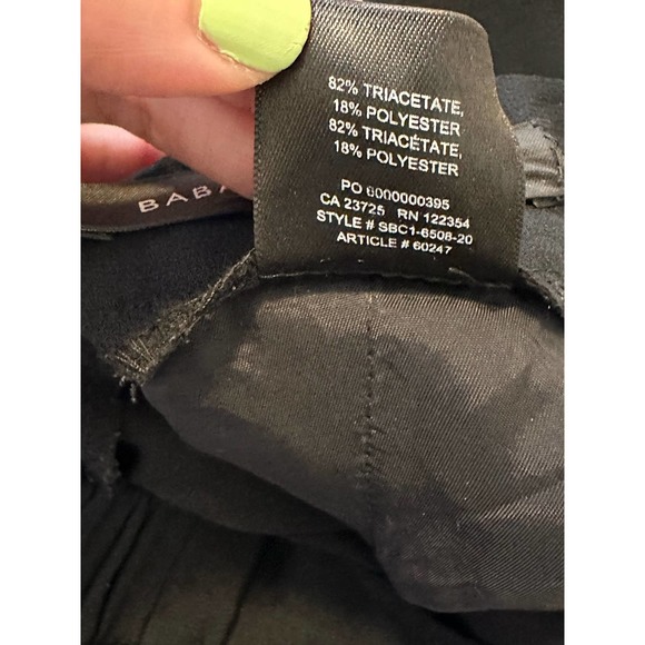 Babaton Atelier black pleated pull on pants size 00 - Picture 5 of 10